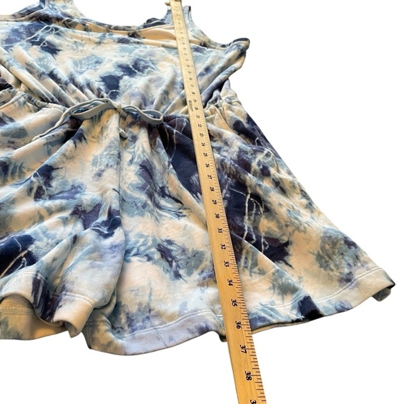 Old Navy Blue/White Tie Dye Terry Cloth Romper-Size XL NWOT - Picture 5 of 11